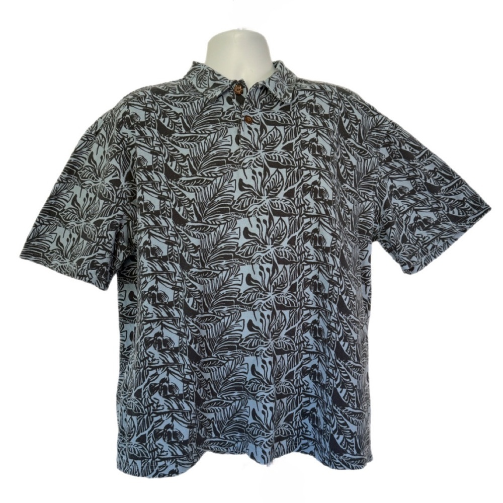 Crazy Shirts XXL Blue Hawaiian Button-Down Shirt – Island Print Aloha Vibes